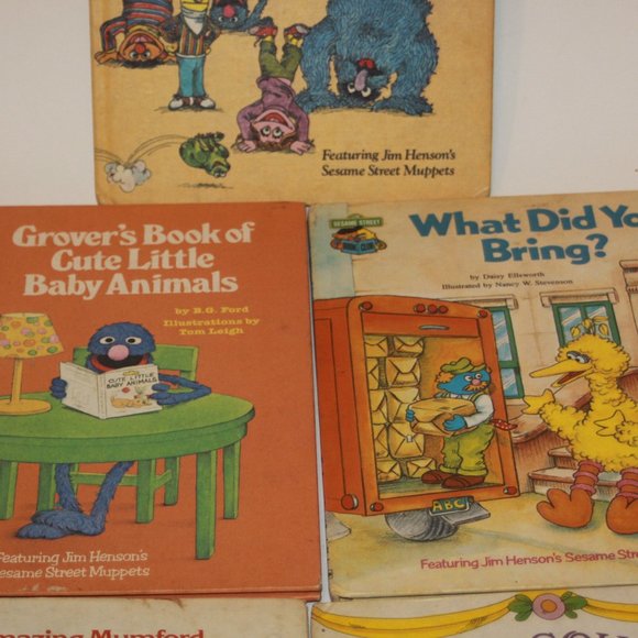 Lot of 5 Books - The Sesame Street Book Club - Hardcover - 1980s - Picture 3 of 4